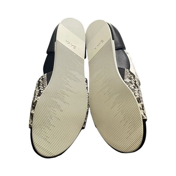 SoftWalk Sava Calera Flat Slip On Black/Grey  Leather Women's Sz US 6.5/EUR 37M - Picture 7 of 8